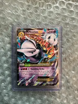 Pokemon TCG XY: Breakthrough M Mewtwo EX Ultra Rare Holo Card 63/162 - Image 1