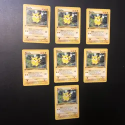 Pikachu 60/64 Jungle First Edition X7 Cards Great NM Condition. Look! - Image 1