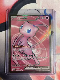 Mew GX Pokemon Trading Card Holo Rare Full Art 193/165 - Image 3
