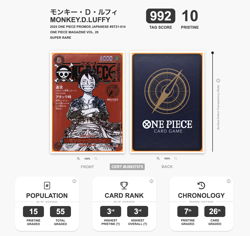 [PRISTINE992] TAG 10 One Piece Card Japanese Promo 014 Luffy Magazine Vol.20 26 - Image 3