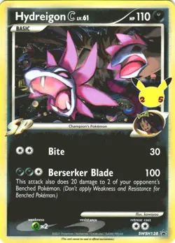 Hydreigon C lv.61 SWSH138 SWSH: Sword & Shield Promo Cards Promo NM - Image 1