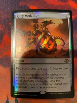 MTG Modern Horizons 3 Ruby Medallion Foil - Image 1