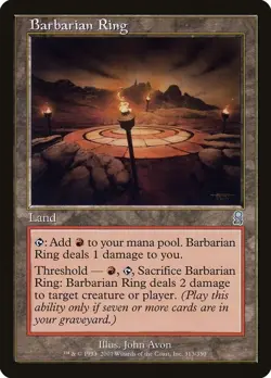 2001 MTG Odyssey Barbarian Ring #313 Light Play - Image 1