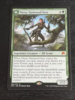 MTG Nissa, Vastwood Seer Nissa, Age Animist Origins 189/272 Regular Mythic - Image 1