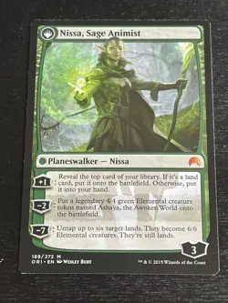 MTG Nissa, Vastwood Seer Nissa, Age Animist Origins 189/272 Regular Mythic - Image 2