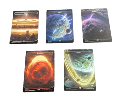 MTG - Unfinity - "Orbital" Borderless Basic Land Set - Non-Foil - Image 1