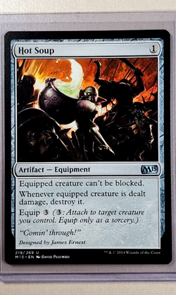 2015 MTG Magic the Gathering Core Set 2015 #219 Hot Soup Uncommon - Image 1