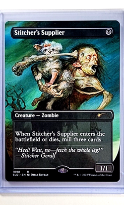 2022 MTG Magic the Gathering Secret Lair Drop Weirdest Pets Stitcher's Supplier - Image 1