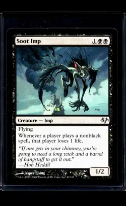 2008 MTG Magic The Gathering EVE Eventide #43 Soot Imp - Image 1