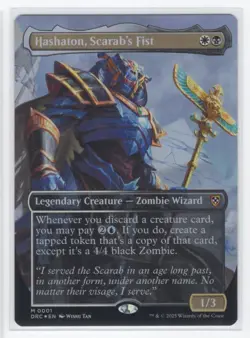 #1 2025 Aetherdrift Commander Hashaton, Scarab's Fist Mythic Foil - Image 1