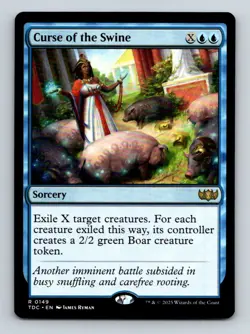 #149 Curse of the Swine 2025 Tarkir: Dragonstorm Commander Rare - Image 1