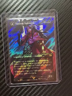 MTG, Vincent Valentine, Final Fantasy #0528, Borderless Surge Foil - Image 1