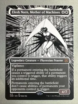 MTG / Elesh Norn, Mother of Machines / ONE #415 (Borderless) Regular Mythic / NM - Image 1