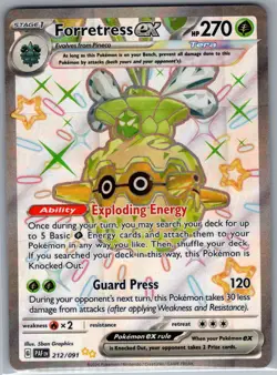 Forretress ex - 212/091 SV: Paldean Fates - Pokemon Card - NM - Image 1