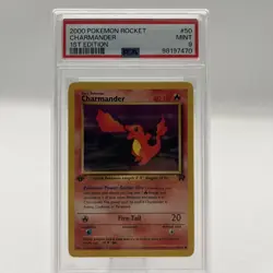 Charmander 1st Edition Team Rocket Pokemon #50 PSA 9 - Image 1