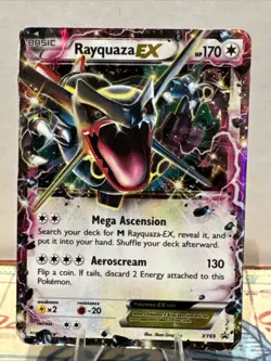 Pokemon TCG Rayquaza EX Holo XY Black Star Promo XY69 - Image 1