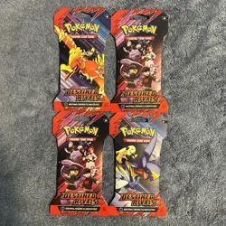 Pokemon Destined Rivals Sleeved Booster Pack SV10 [ LOT OF 24] Sealed New - Image 2