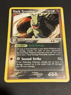 Dark Tyranitar 20/109 - Team Rocket Returns Non-Holo Rare Pokemon TCG Near MInt - Image 1