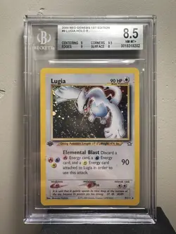 Pokemon Lugia #9 Neo Genesis 1st Edition Holo BGS 8.5 NM-MT+ W/ subratings - Image 1