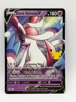 Dark Sylveon V Black Star Promos Celebrations Holo Pokemon MINT NM - Image 1