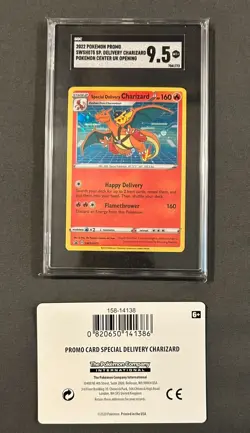 2022 Special Delivery Charizard SWSH075 Pokemon Promo SGC 9.5 with Original UPC - Image 1