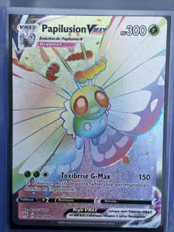 CARTE POKEMON PAPILUSION VMAX 190/189 SECRETE RAINBOW TENEBRES EMBRASEES EB03 - Image 1