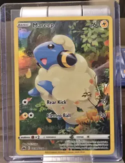 💎Pokemon TCG Mareep GG34/GG70 Crown Zenith Galarian Gallery Full Art Holo Rare - Image 1