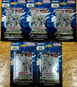 X5 Yu-Gi-Oh TCG Dawn of Majesty 1st Edition Blister Packs Sealed - Image 1