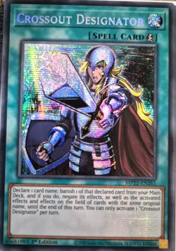 Crossout Designator - MP22-EN265 - Prismatic Secret Rare- 1st Edition Yugioh - Image 1