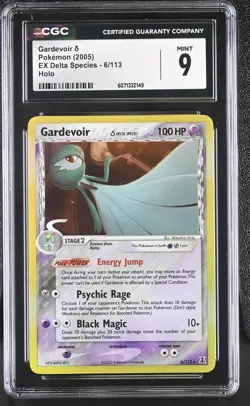 CGC 9 MINT Gardevoir 2005 EX Delta Species 6/113 Holo Pokemon Card - Image 1