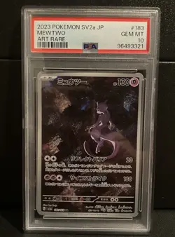 PSA 10 Mewtwo AR 183/165 SV2a 151 Pokemon Card Japanese 2023 #5P0 - Image 1