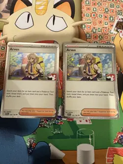 ARVEN 166/198 (x2), HOLO, STAMPED, PRIZE PACK SERIES 4, POKEMON CARDS (LP/NM) - Image 1