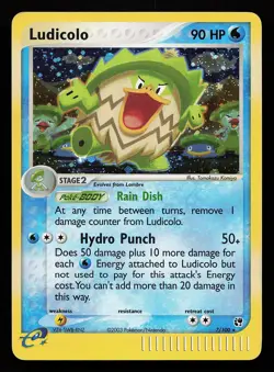 Ludicolo 7/100 Holo Rare EX Sandstorm Pokemon Card - Image 1