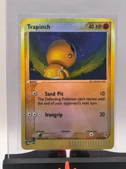 2003 Pokemon TCG EX Sandstorm Trapinch Reverse Holo 82/100 Common Card LP+ - Image 2