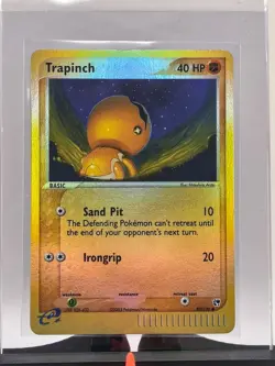 2003 Pokemon TCG EX Sandstorm Trapinch Reverse Holo 82/100 Common Card LP+ - Image 3