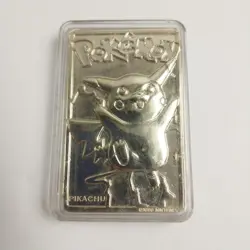 Pokemon Pikachu 23K Gold Plated Trading Card Burger King Exclusive 1999 - Image 1