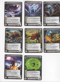 Chaotic lot #190. Lot of 8 M'arrillian creature cards - Image 1