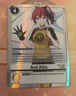 Digimon Card Game Ami Aiba BT22-093 SR Cyber Eden - Image 1