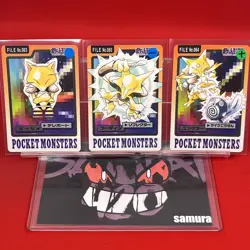3set EX+~NM) Pokemon Card Carddas-Series Alakazam Evo. Set Japanese Bandai 1998 - Image 1