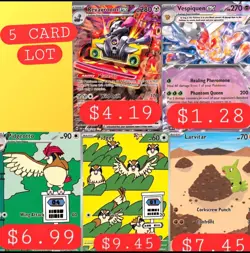 Lot of 5 Pokemon Cards Obsidian Flames Hits (STOCK & ACTUAL PHOTOS) - Image 1