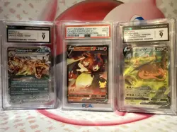 Pokemon Graded Card slab lot of 3 (Charizard) - Image 1