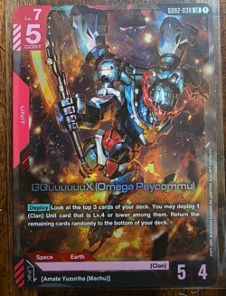 GQuuuuuux (Omega Psycommu) - GD02-038 LR Gundam Card Game - Near Mint/Mint - Image 1