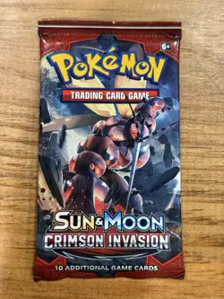 Pokemon Sun & Moon Crimson Invasion Booster Pack - 10 Cards (2017) - Image 1