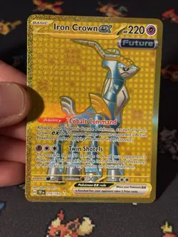 Pokemon Cards Iron Crown ex 216/162 Gold Secret Rare Temporal Forces - (NM) - Image 2