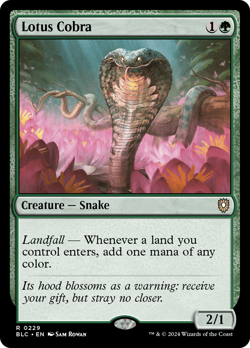 Lotus Cobra #229 | Near Mint | BLC Bloomburrow Commander Magic MTG - Image 1