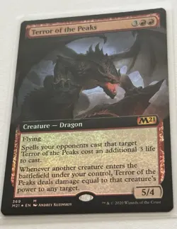 FOIL Terror of the Peaks (Core Set 2021) - Extended Art - NM Pack Fresh MTG - Image 2