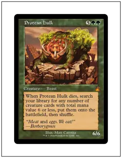 1x Protean Hulk, Retro Frame, Magic MTG NM - Image 1