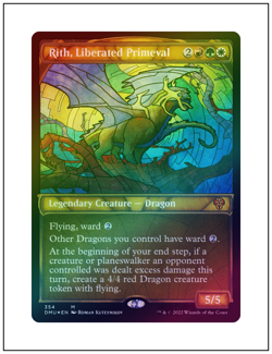 1x Rith, Liberated Primeval, Textured Foil, Magic the Gathering MTG NM - Image 1