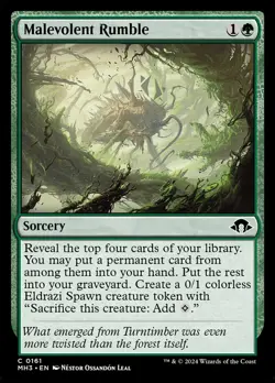 1x Malevolent Rumble - NM - See Pic for Set - SPARROW MAGIC - Image 1