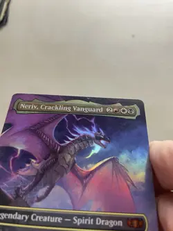 1xMTG Neriv, Crackling Vanguard- Dragonstorm Commander-Borderless-LP Foil - Image 2
